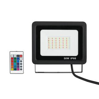Halloween 50-Watt RGB LED Floodlight Projector (2-Pack) | The Home Depot