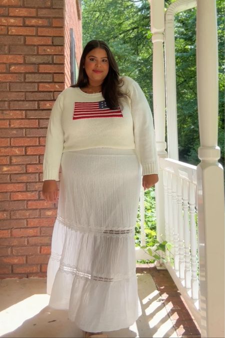 Memorial Day outfit inspo, would also work great for the 4th of July 

#LTKPlusSize #LTKMidsize #LTKSaleAlert