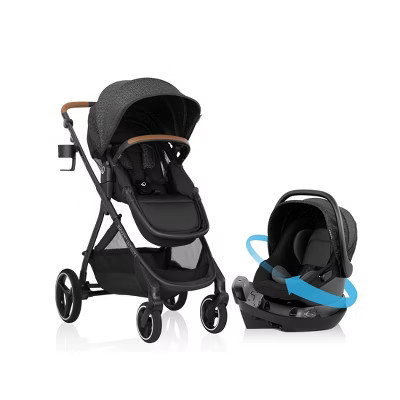 Evenflo Shyft Intuiti Travel System Featuring Revolve180 LiteMax NXT - Black Shale | Target