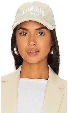 ANINE BING Jeremy Baseball Cap University London in Washed Faded Seafoam from Revolve.com | Revolve Clothing (Global)