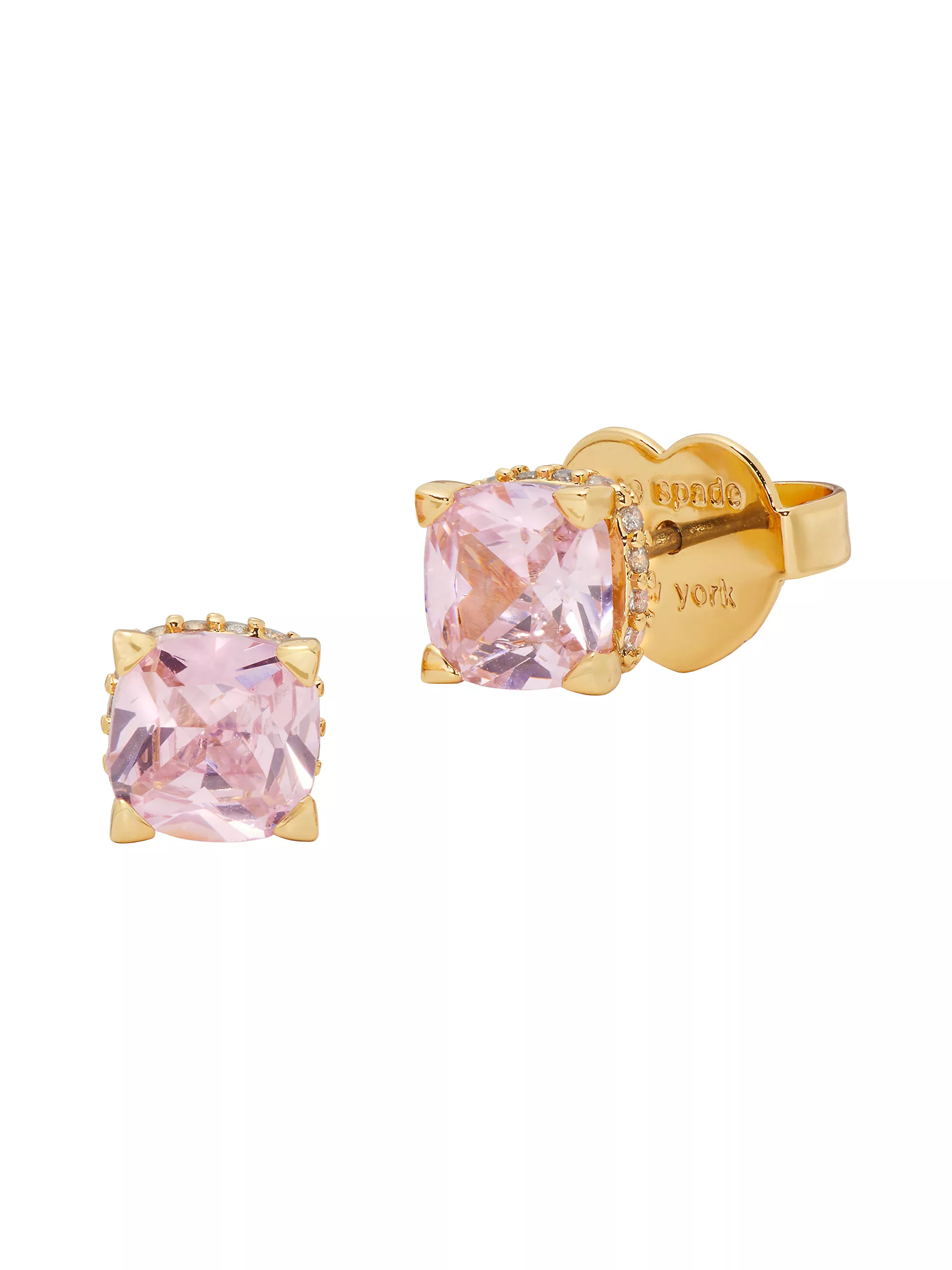 Shop kate spade new york Goldtone Or Silvertone Cubic Zirconia Stud Earrings | Saks Fifth Avenue | Saks Fifth Avenue