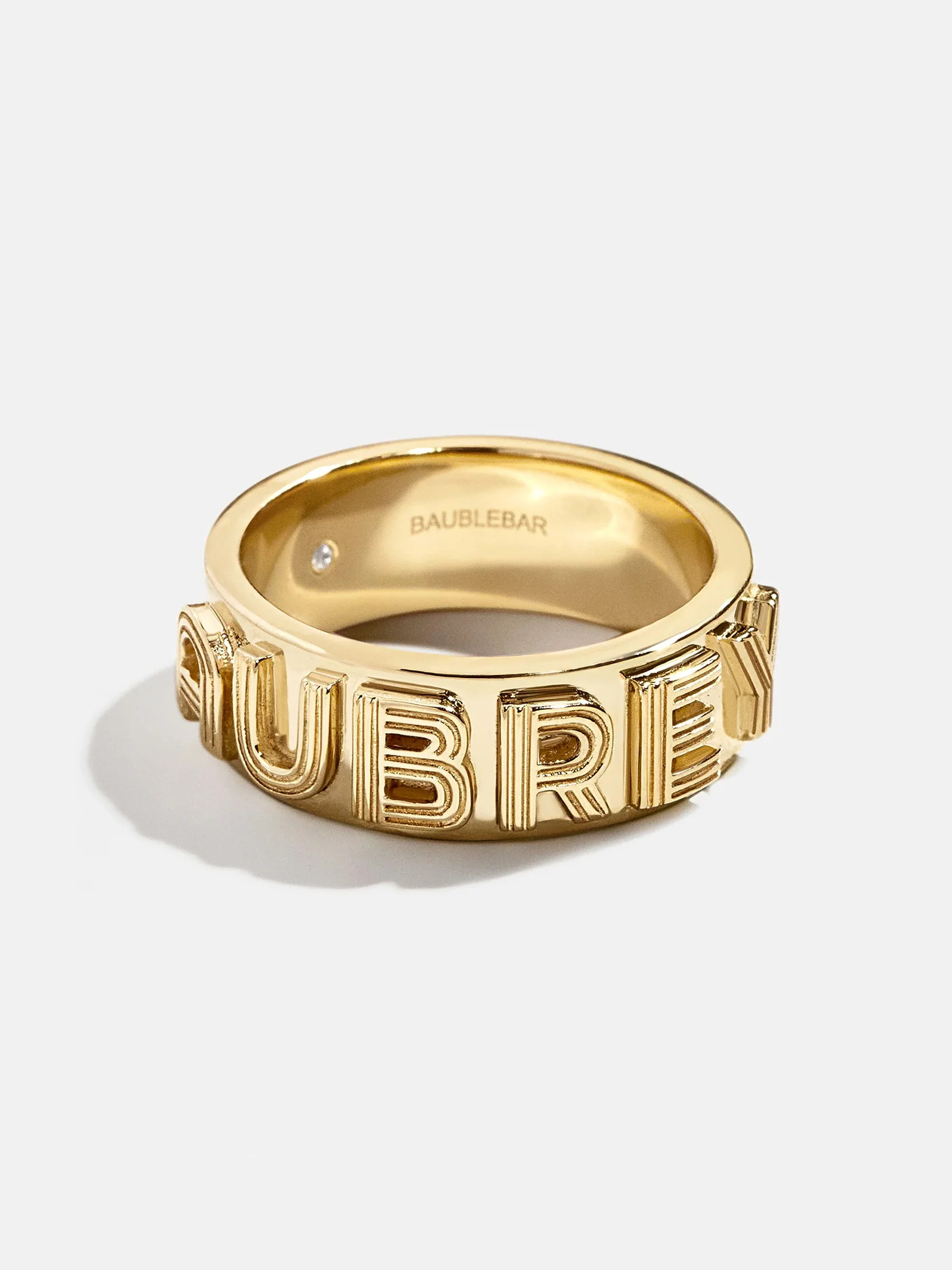 Retro 18K Gold Custom Ring - 18K Gold | BaubleBar