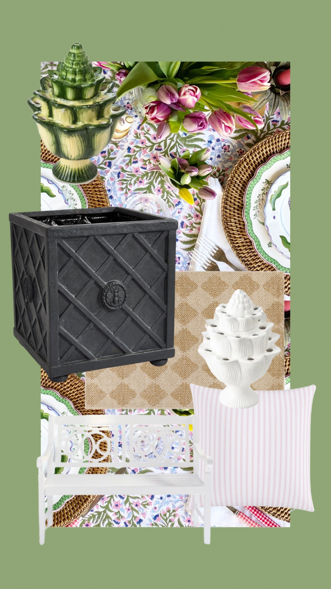 Inspired by Shelley Johnstone’s chic, classic Lake Forest home 

Boxwoods, topiaries, trellis, tulipier, stripes, pink and blues, table settings, summer outdoor spaces, planters 

#LTKParties #LTKSeasonal #LTKHome