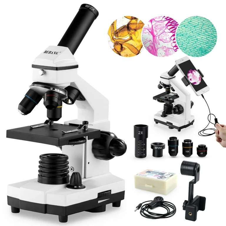 BEBANG 100X-2000X Microscope, Compound Microscope Powerful Biological Microscope for Kids Adult w... | Walmart (US)