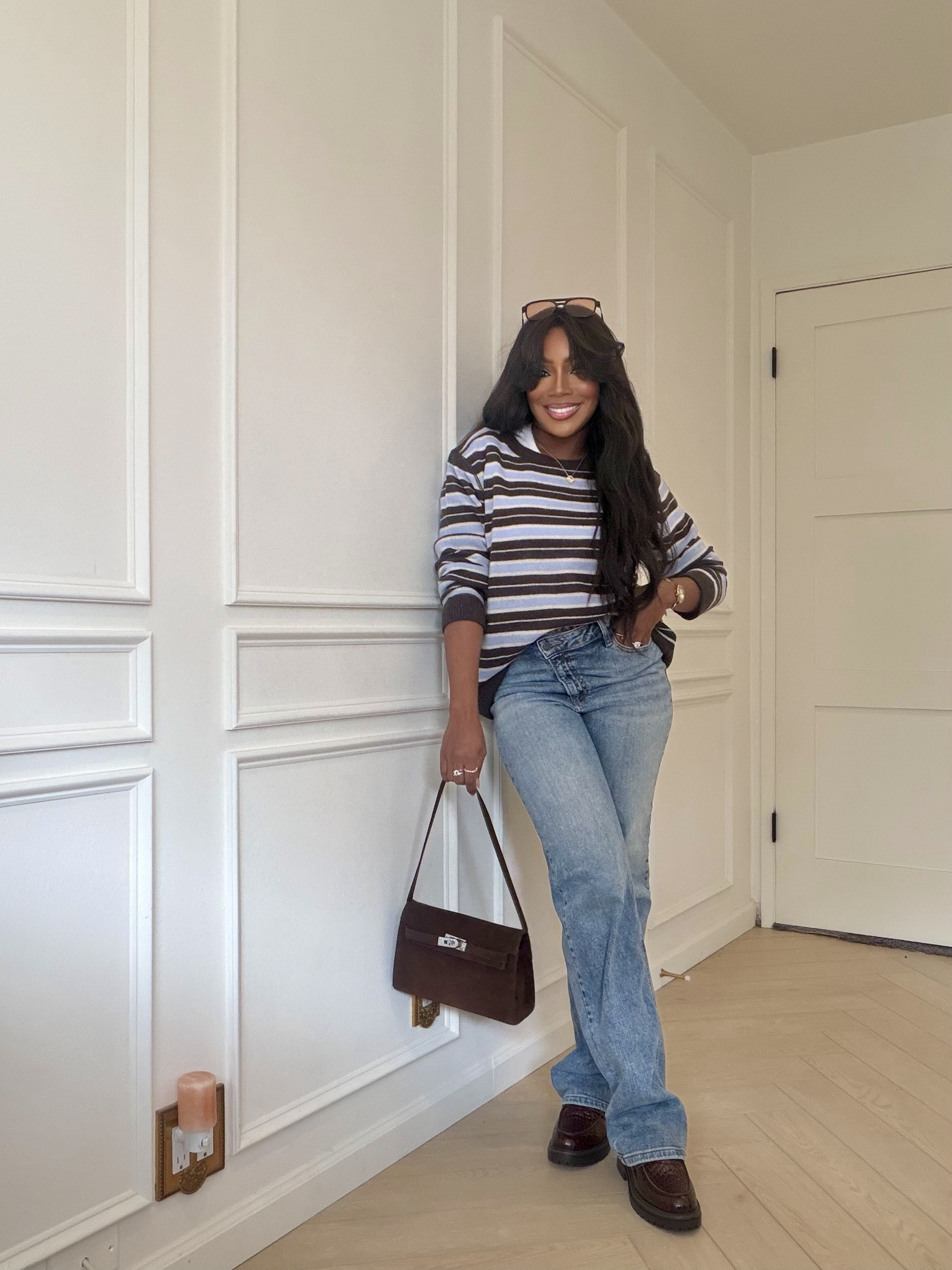 Everyday mom outfit, cashmere sweater, spring outfit, spring fashion, casual outfit, casual style, spring style, striped sweater, aritizia, reformation, amazon, Whitney Wiley 

#LTKWorkwear #LTKmomlife #LTKootd