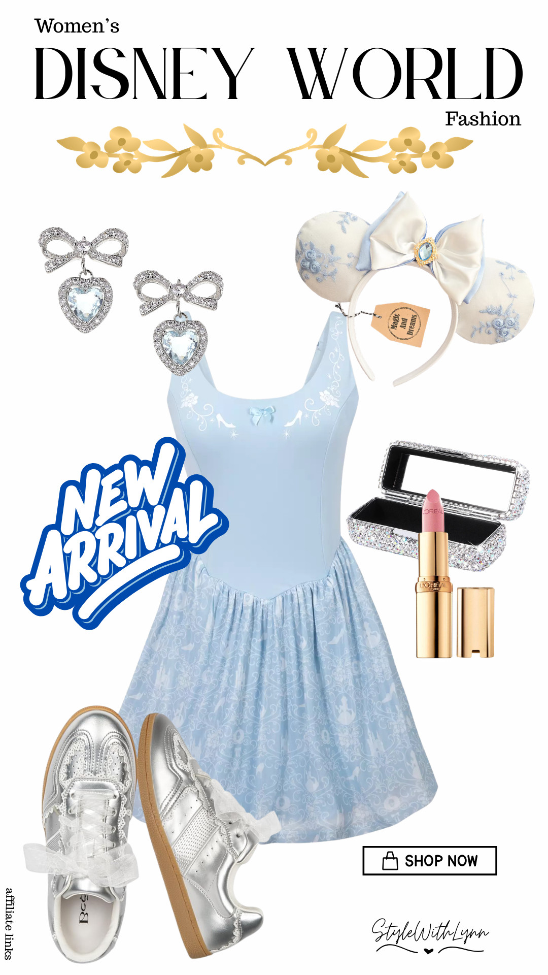 ✨ Bibbidi, Bobbidi, NEW ARRIVAL ✨

This dreamy blue Disneybound is giving modern-day princess energy and I am OBSESSED. 💙 From the Cinderella-inspired athletic dress to the sparkling bow earrings and silver sneakers (because comfort is key at the parks 👏), this look is perfect for Magic Kingdom days, character photos, or a princess dinner reservation.

Pair it with icy blue Minnie ears and a soft pink lip for that effortless fairytale vibe. Trust me… this one is going to be a sell out!

Everything is linked in my LTK 🛍️ 


Disney World outfit, Cinderella Disneybound, Cinderella outfit women, princess Disney outfit, Disney World women’s fashion, Magic Kingdom outfit ideas, Minnie ears outfit, Disney park style, blue princess dress, comfortable Disney shoes, silver sneakers outfit, Disney vacation outfits, Disney influencer style, park day outfit, Walt Disney World fashion, new arrival Disney style, spring Disney outfit, Disney princess look 

 #LTKootd #LTKTravel