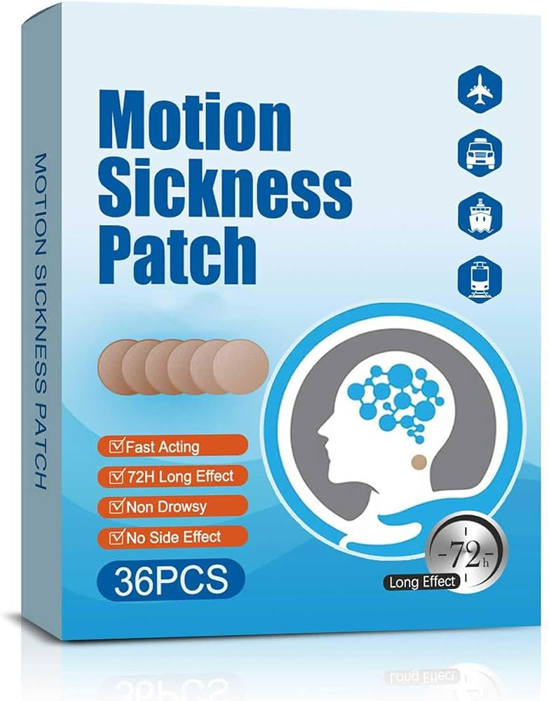 Motion Sickness Patch, 36 PCS Sea Sickness Patch for Cruise,Dizziness Resulted from Travel of Car... | Amazon (US)