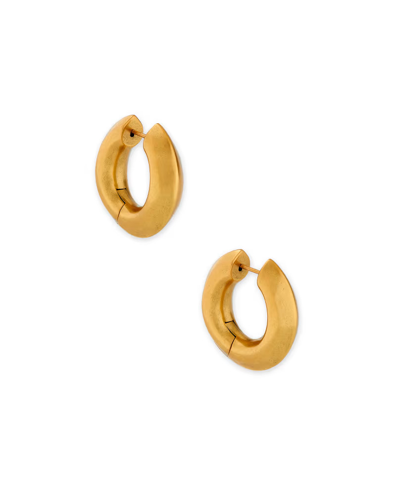 Mikki Hoop Earrings in Vintage Gold | Kendra Scott