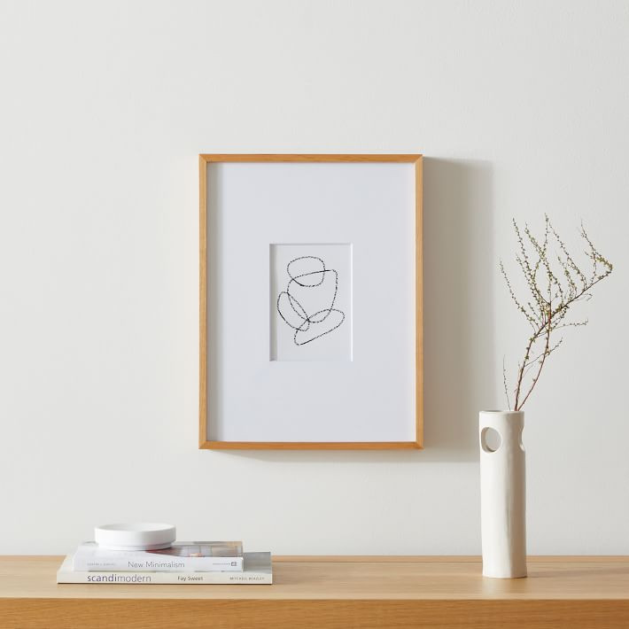 Multi-Mat Wood Gallery Frames - Wheat | West Elm (US)