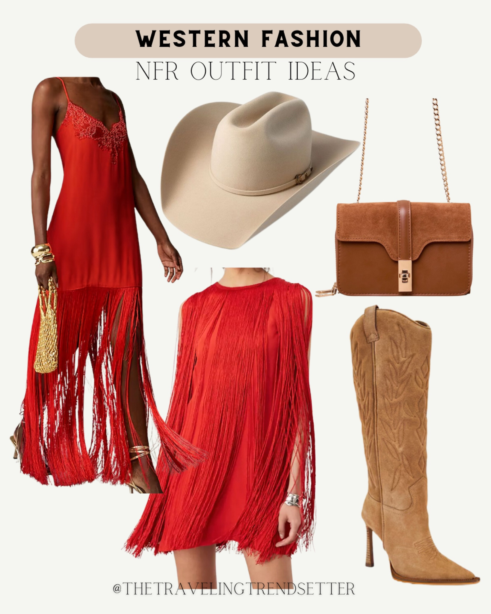 Western fashion and NFR Rodeo outfit ideas red fringe dress would be great for Christmas or holiday parties as well. Business party dress formal dress bridal shower, wedding guest dress suede brown boots.

#LTKHoliday #LTKParties #LTKSeasonal