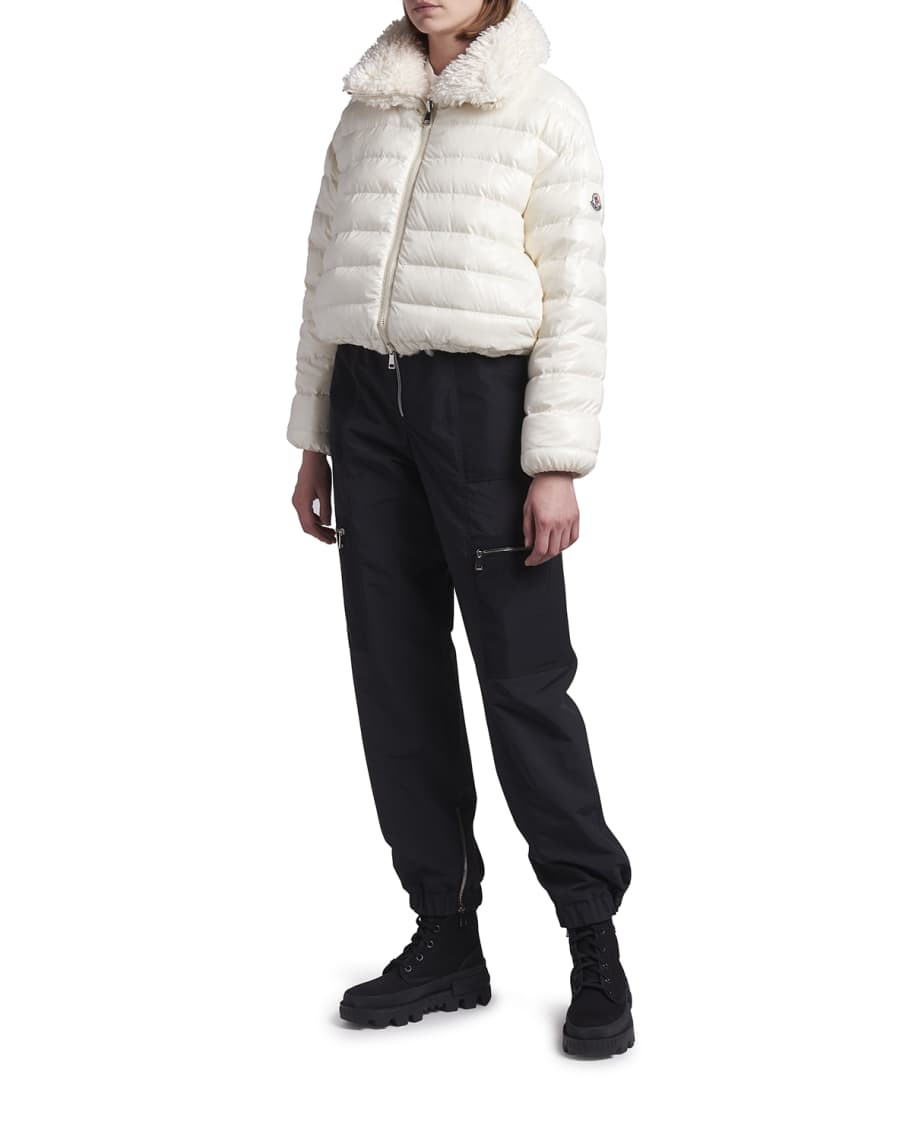 Moncler Blonville Faux Fur Down-Fill Jacket | Neiman Marcus