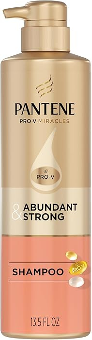Pantene Abundant & Strong Shampoo, Strengthens Scalp's Hold on Hair Roots, 13.5 oz | Amazon (US)