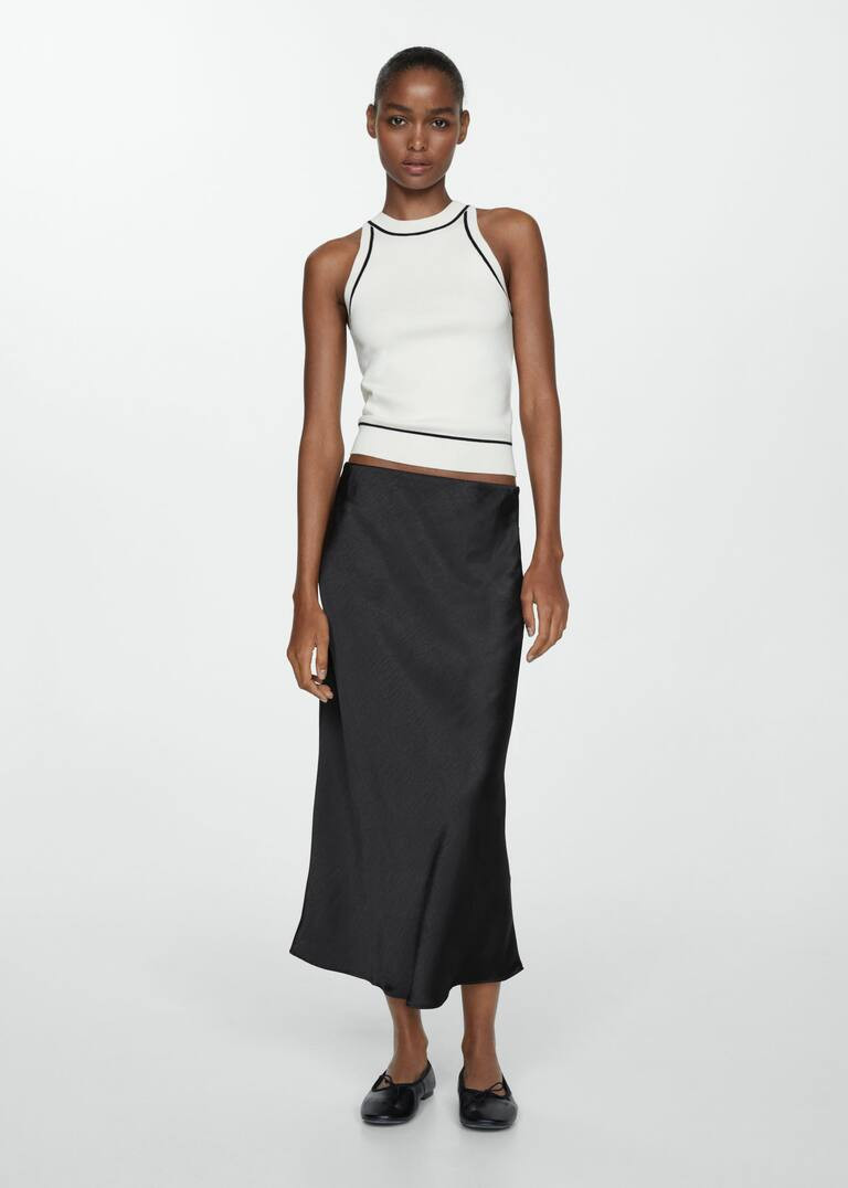 Midi satin skirt | Mango (US/MX/AU)