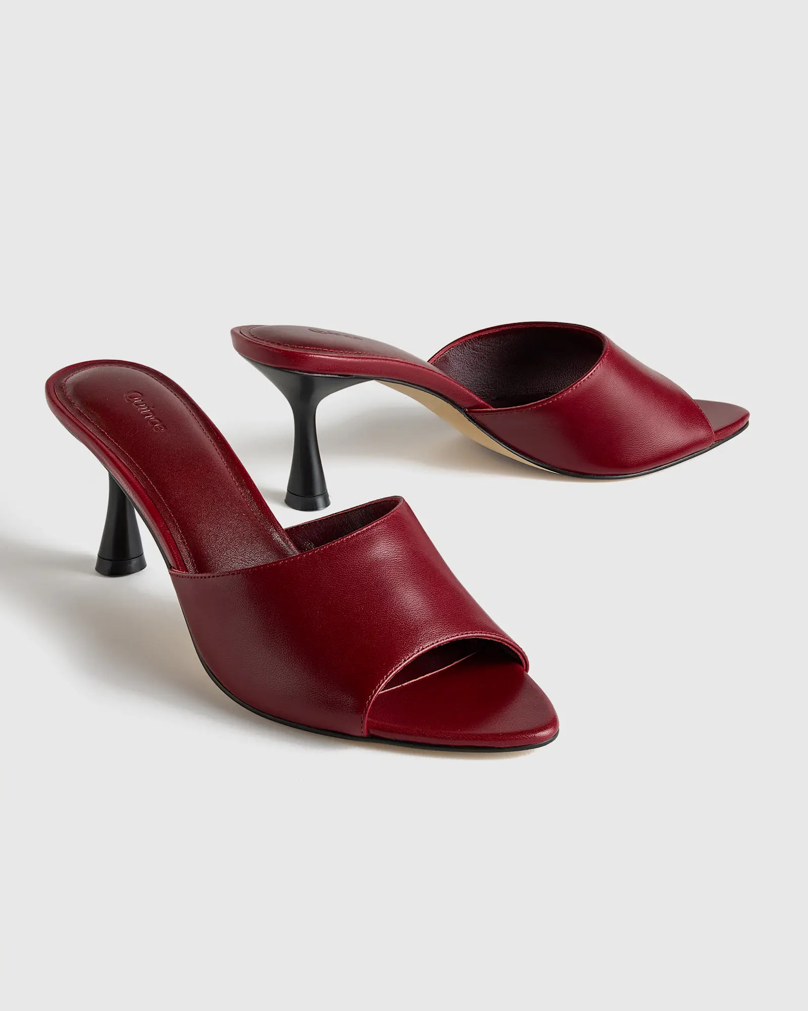 Italian Leather 65mm Stiletto Mule | Quince