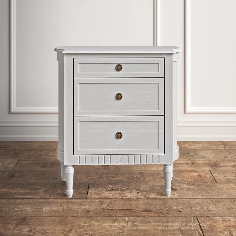Floria 29.5'' Tall 3 - Drawer Solid Wood Bachelor's Chest | Wayfair North America