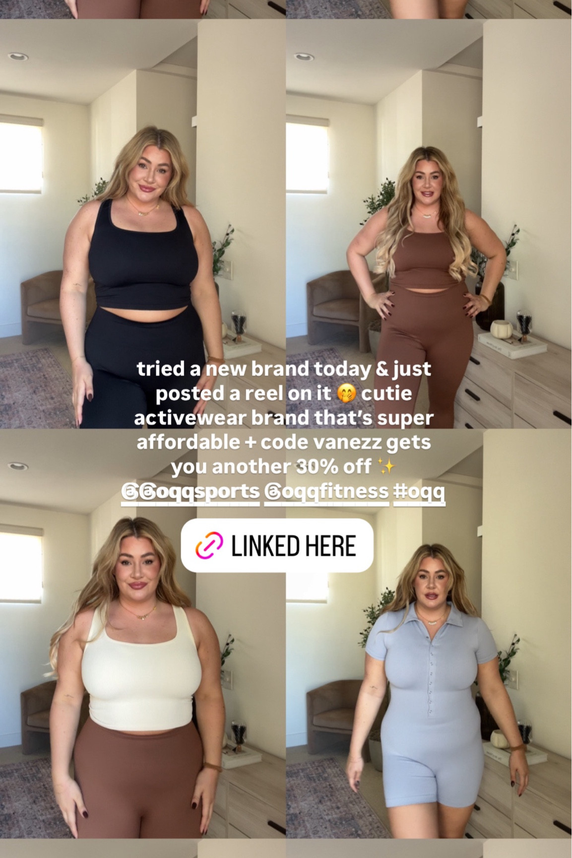 wearing a xl in all of them :) code VANEZZ gets you a 30% discount! 

#LTKFitness #LTKMidsize