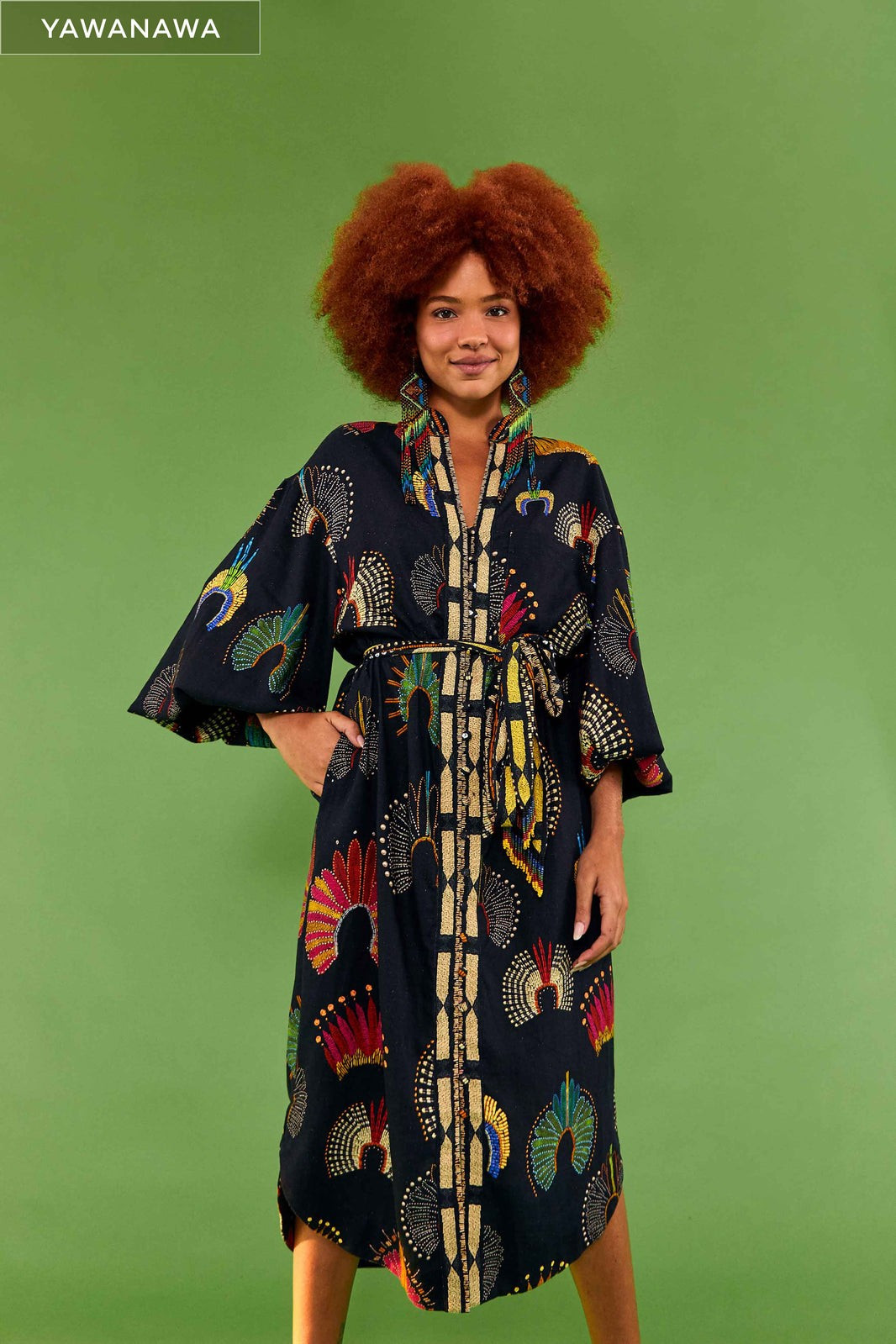 WONDERFUL HEADDRESS SHIRTDRESS | FarmRio (US)