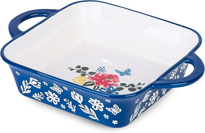 Wisenvoy 8x8 Baking Pan Brownie Pan Casserole Dish Ceramic Baking Dish Square Casserole Dishes Fo... | Amazon (US)