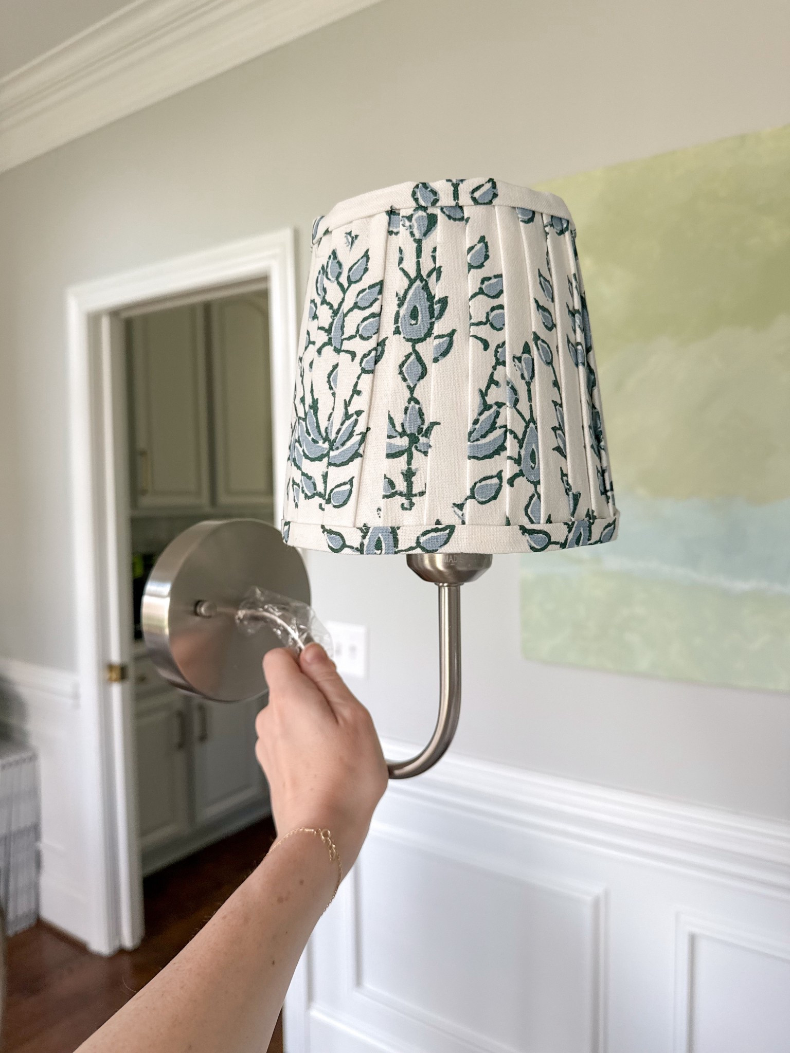 Everything you need to make these pleated lamp shades are below! Check out my Instagram with this picture for a full tutorial on how I did it. 🩵✂️

#LTKdayinmylife #LTKHome