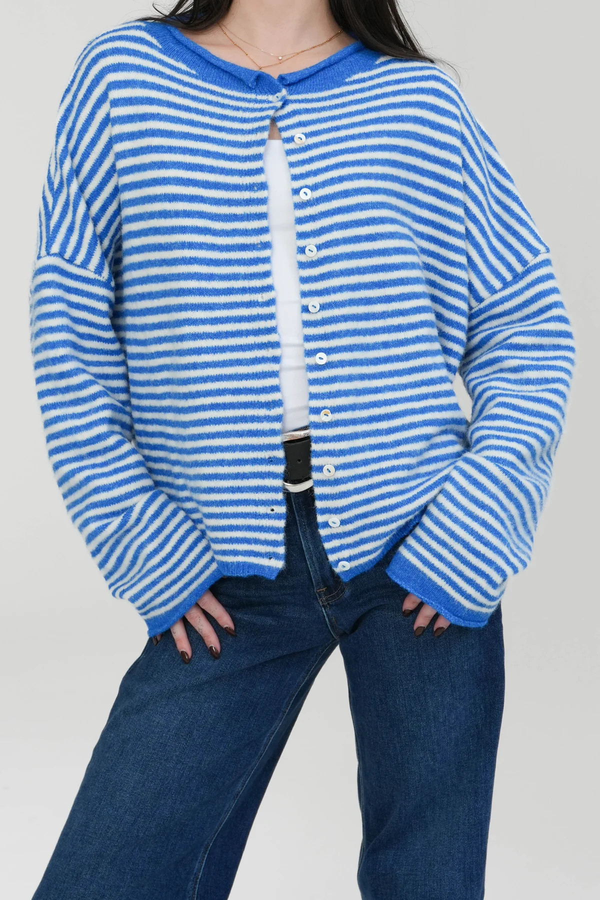 Phoebe Cardigan in Blue | Grey Bandit