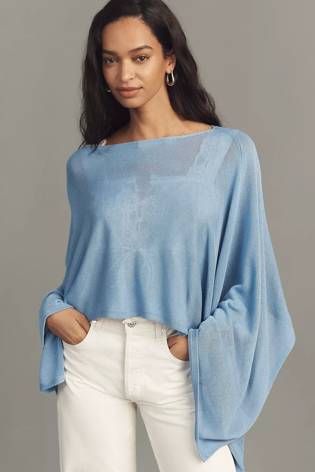 Mare Mare Thin Knit Poncho | Anthropologie (US)