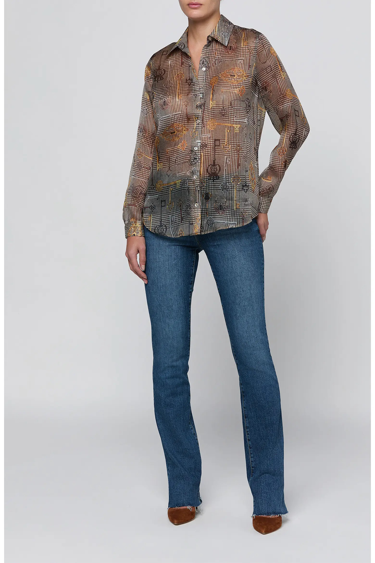 L'AGENCE Nina Silk Shirt (Women) | Nordstrom | Nordstrom