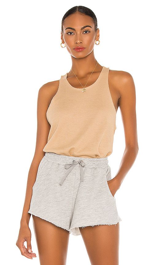 Free People Cool It Tank Top in Tan. - size M (also in L,S,XS) | Revolve Clothing (Global)