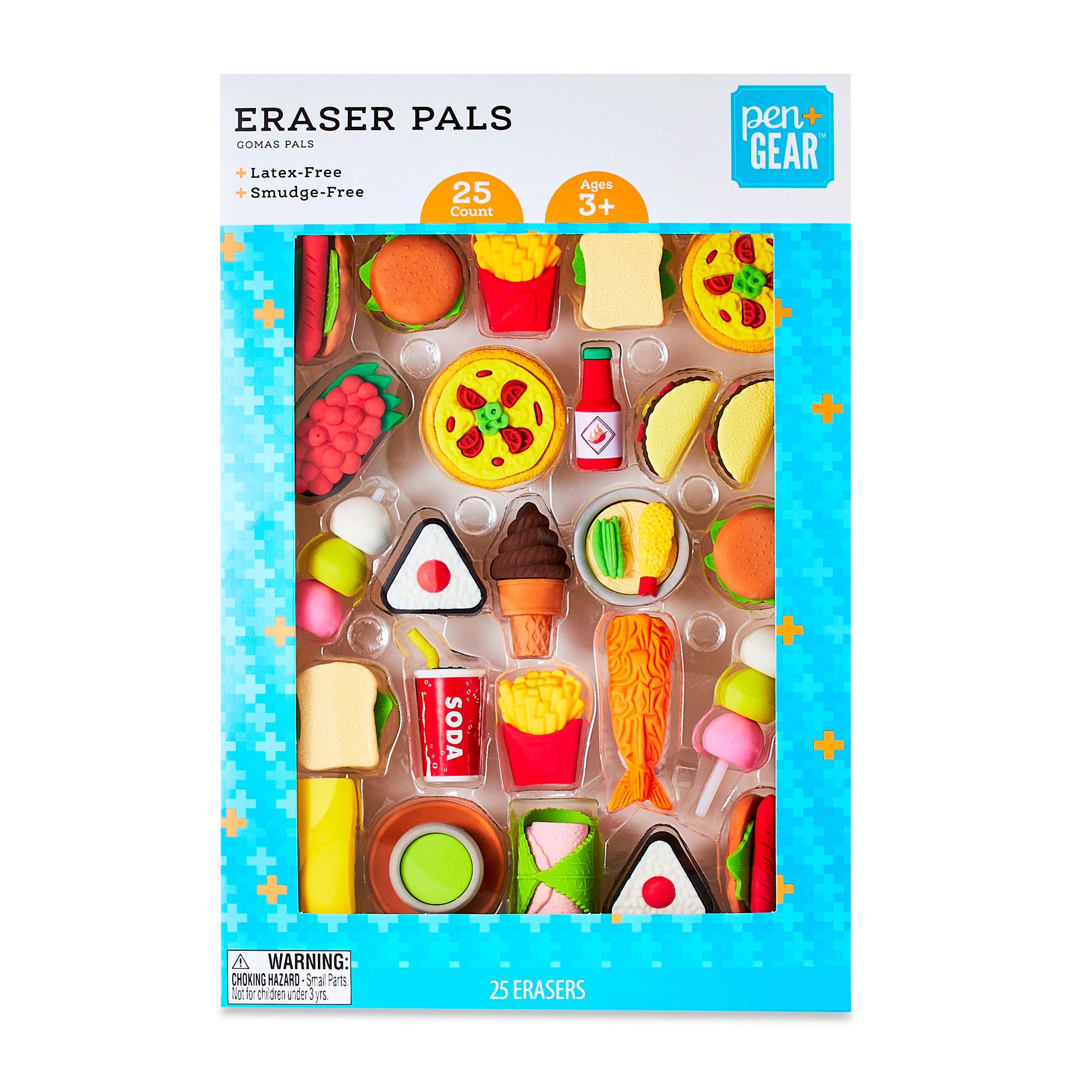 Pen+Gear Fast Food Eraser Pals, 25 Count, Multicolor | Walmart (US)