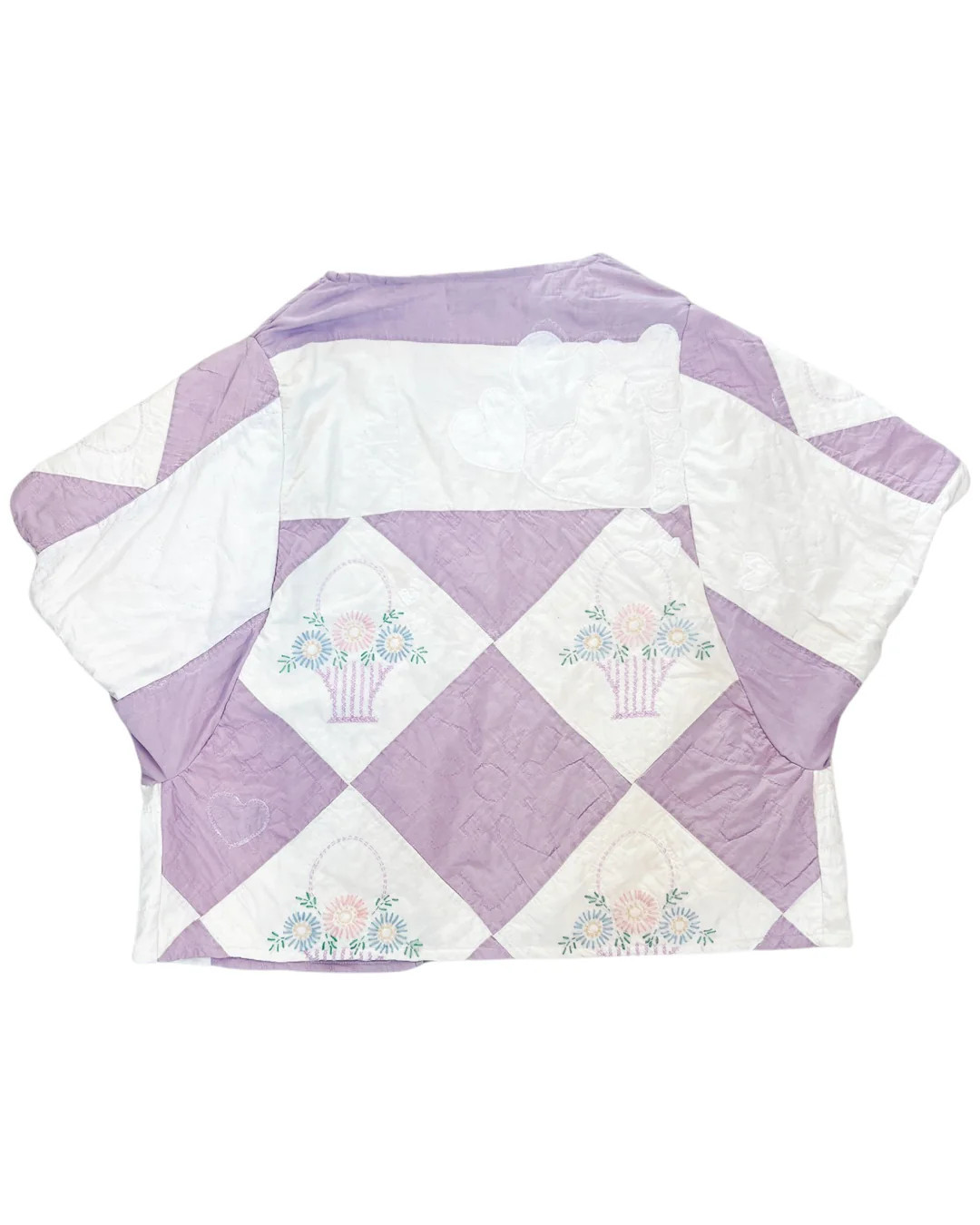 Cropped Lavender Flower Basket Cape | Brooke Wright Designs