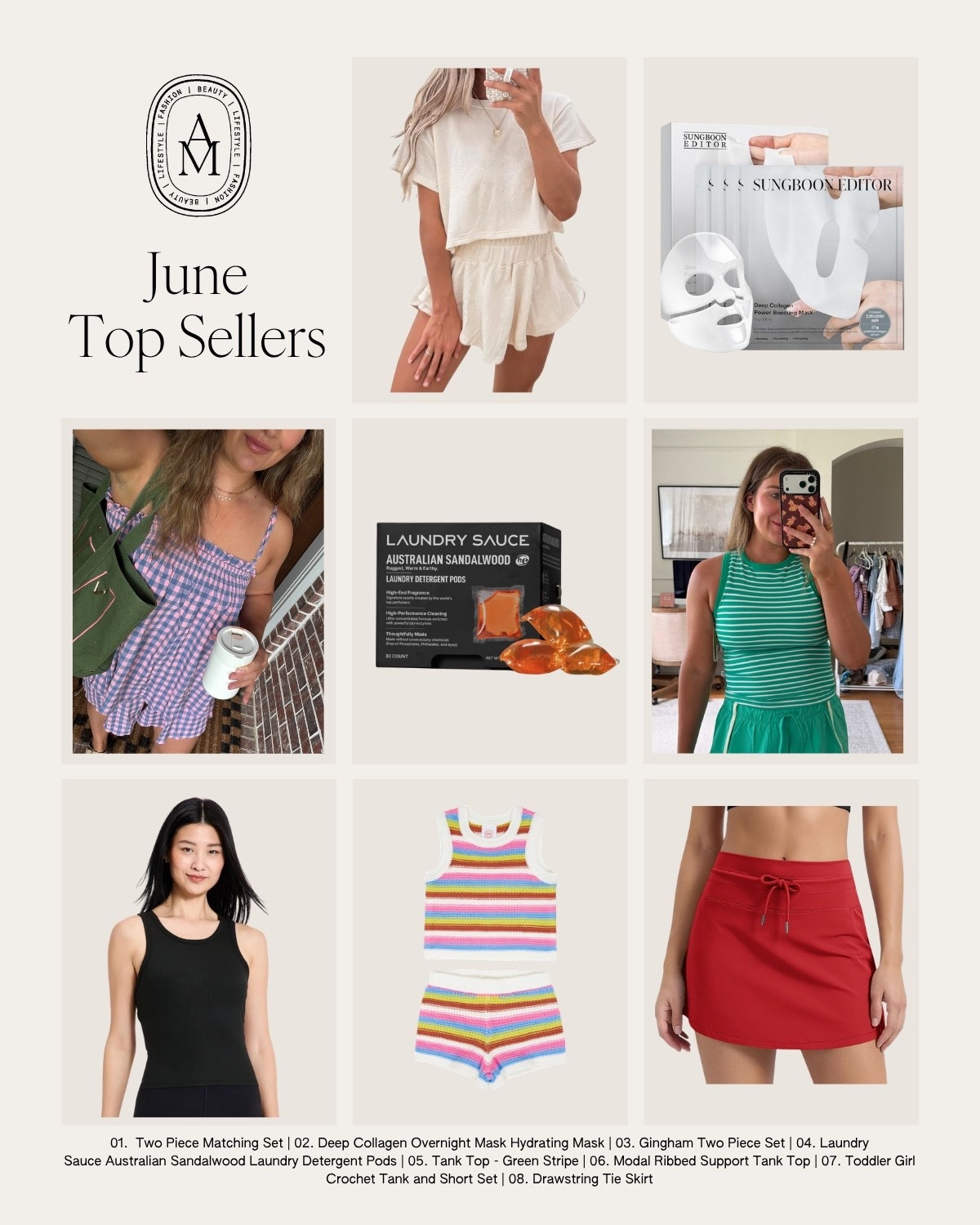 Top sellers from June! 🛍️

Amazon fashion, Amazon matching sets, home finds, home laundry detergent, skincare, face mask, activewear, Target fashion, toddler outfit ideas