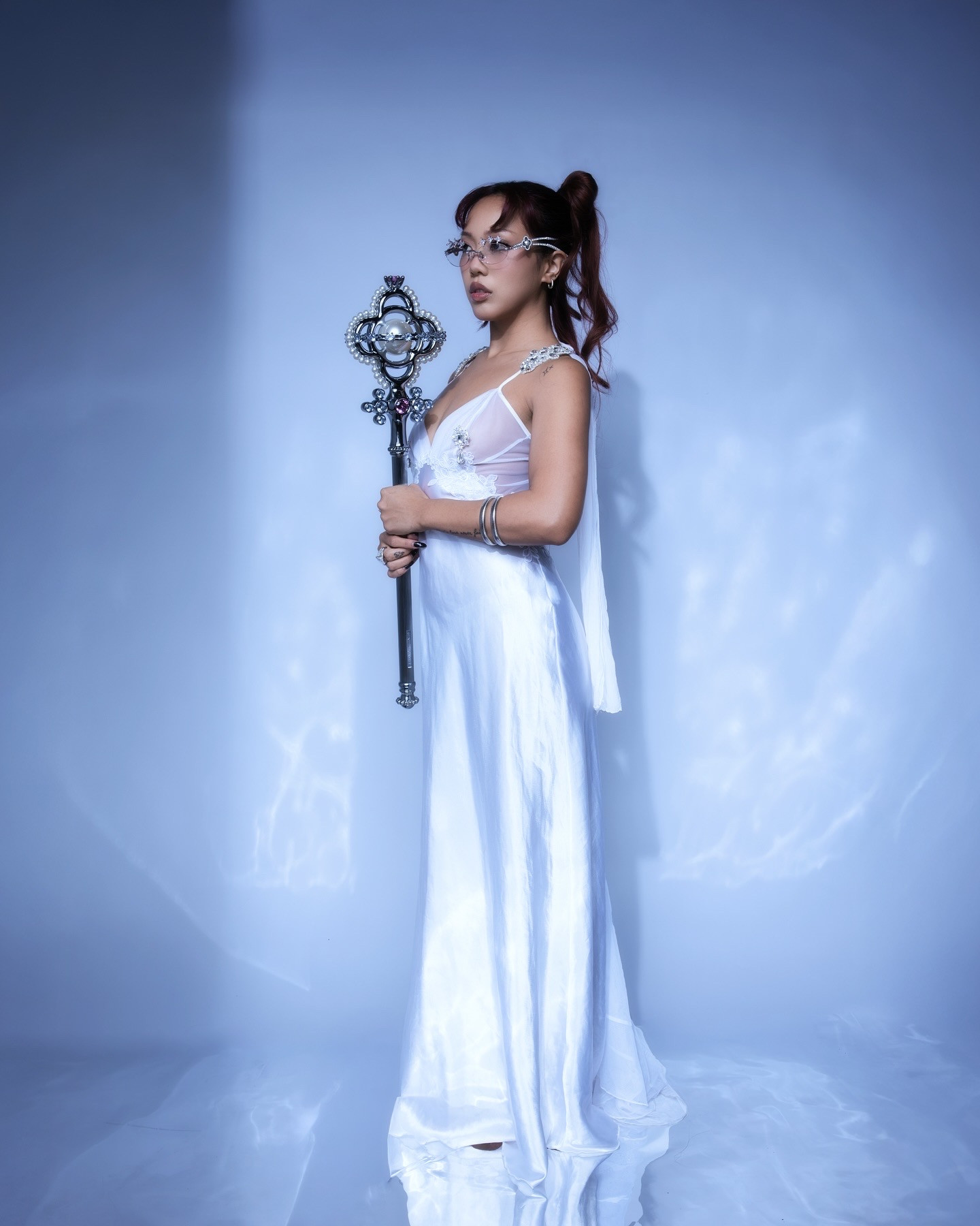 thank u @gentlemonster for making me feel like a pretty guardian ✨ OUTFIT DETAILS - Dress: thrifted Victoria's Secret (similar item linked), Glasses: On Ring 02, Glitz 02, Bijou De 02, Briolette 02 

 #LTKPetite #LTKStyleTip #LTKBeauty