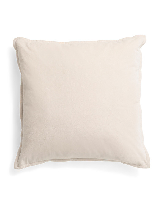 22x22 Velvet Feather Filled Pillow | TJ Maxx