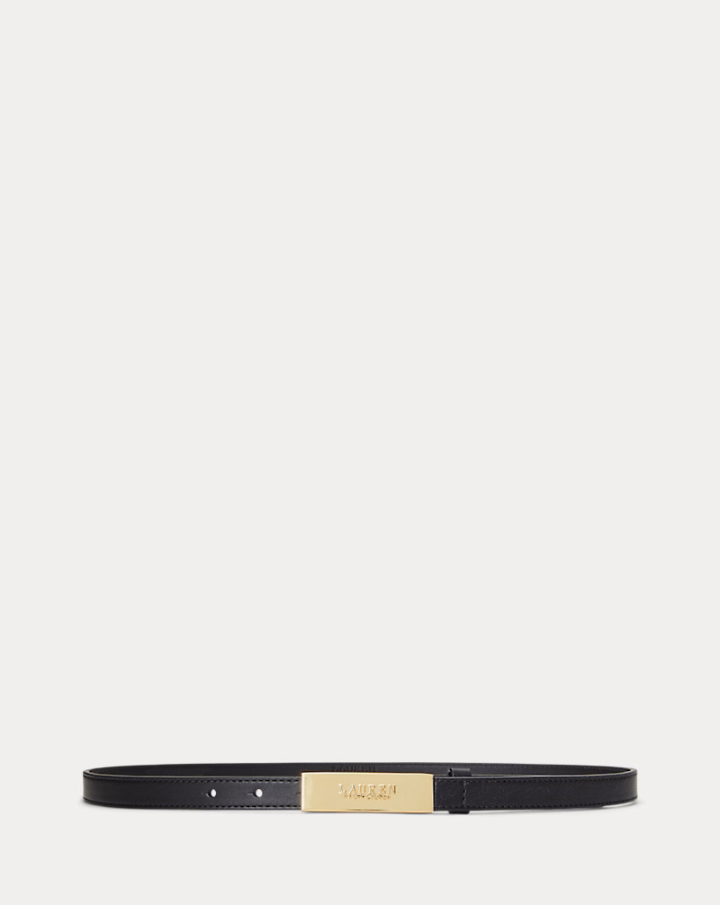 Logo Leather Skinny Belt | Ralph Lauren (UK)