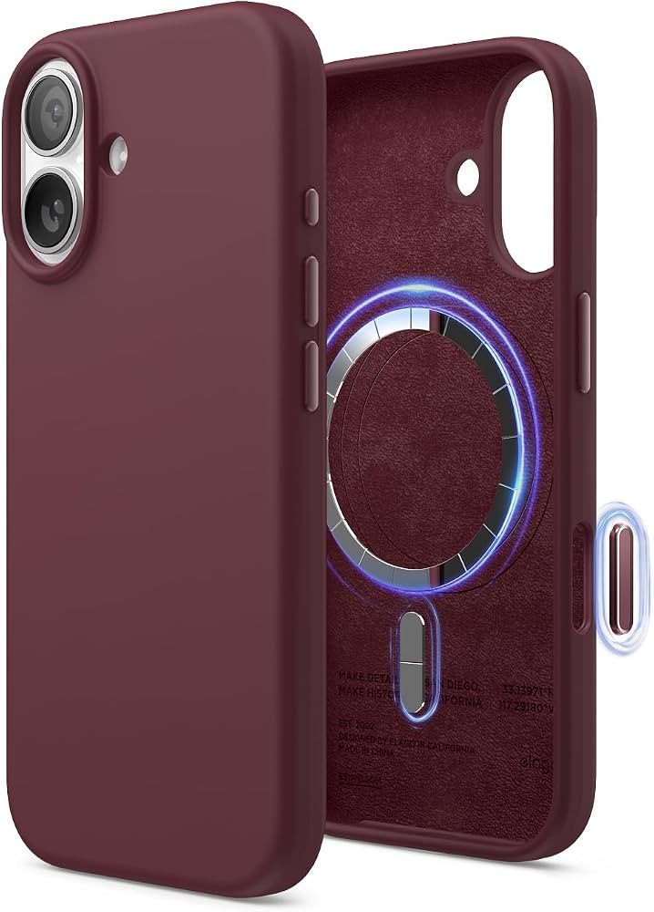 elago for iPhone 17 Case, Premium Magnetic Silicone Case, Compatible with MagSafe, Liquid Silicon... | Amazon (US)