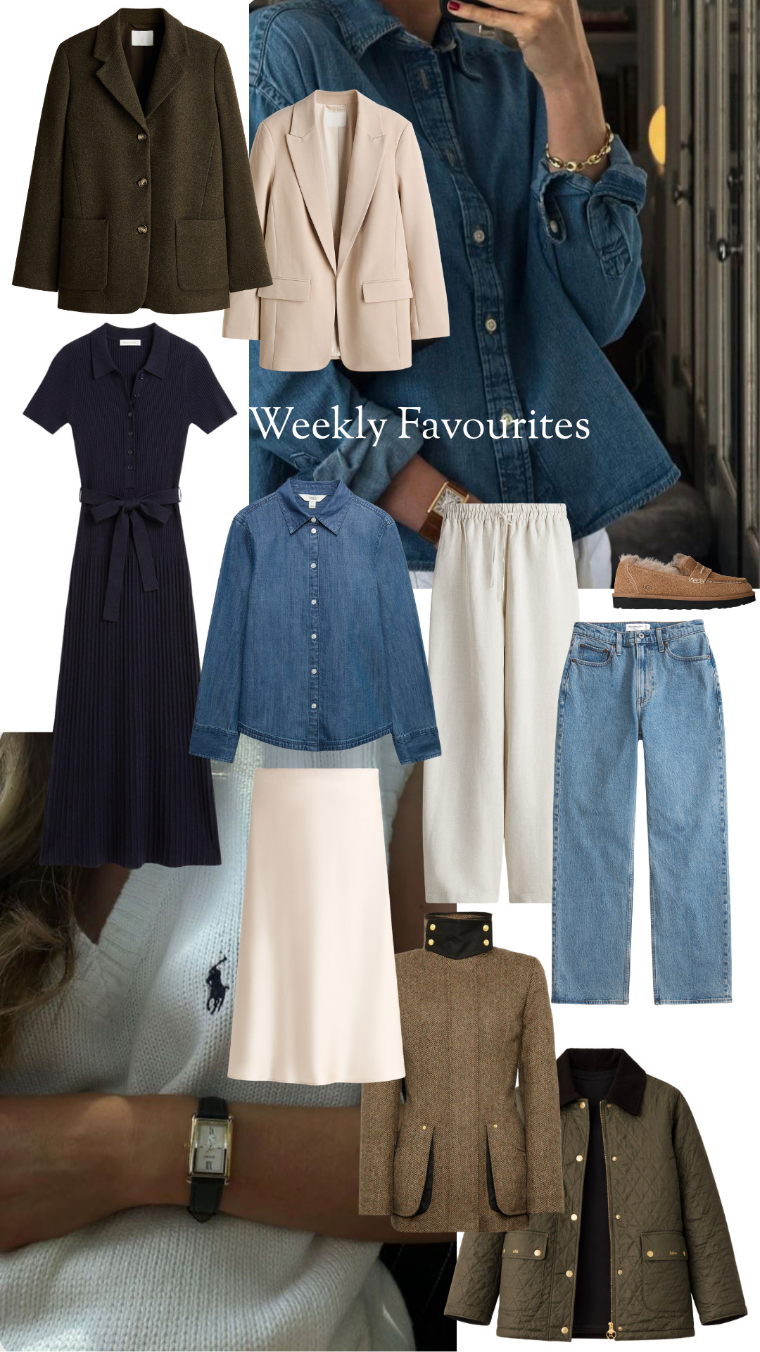 The Weekly Favourites Edit 
Spring Dressing, LTK Denim, Denim Shirt, Maxi Dress, Blazer, Silk Skirt, Barbour Jacket 

 

#LTKuk #LTKspring #LTKeurope