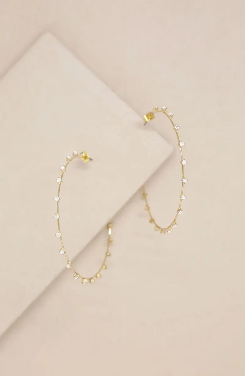 Ettika Large Sparkle Hoop Earrings | Nordstrom | Nordstrom