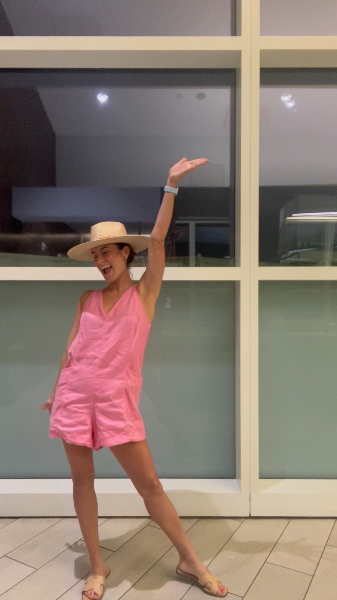 Headed to Cabo the most comfortable I know how!  This linen blend romper from Athleta is really saving the day and pairs perfectly with my Sunshine Tienda Beach Hat.

My romper is an XS, but I truly feel like I could have done an XXS. Not mad about an oversized fit/look.

#LTKShoeCrush #LTKTravel