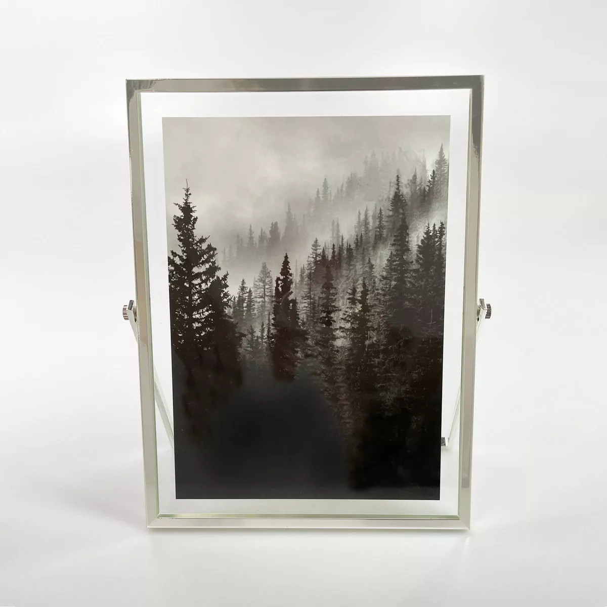 5" x 7" Addison Frame Silver - Threshold™: Sleek Metal, Glass, Easel Back, Tabletop Display | Target