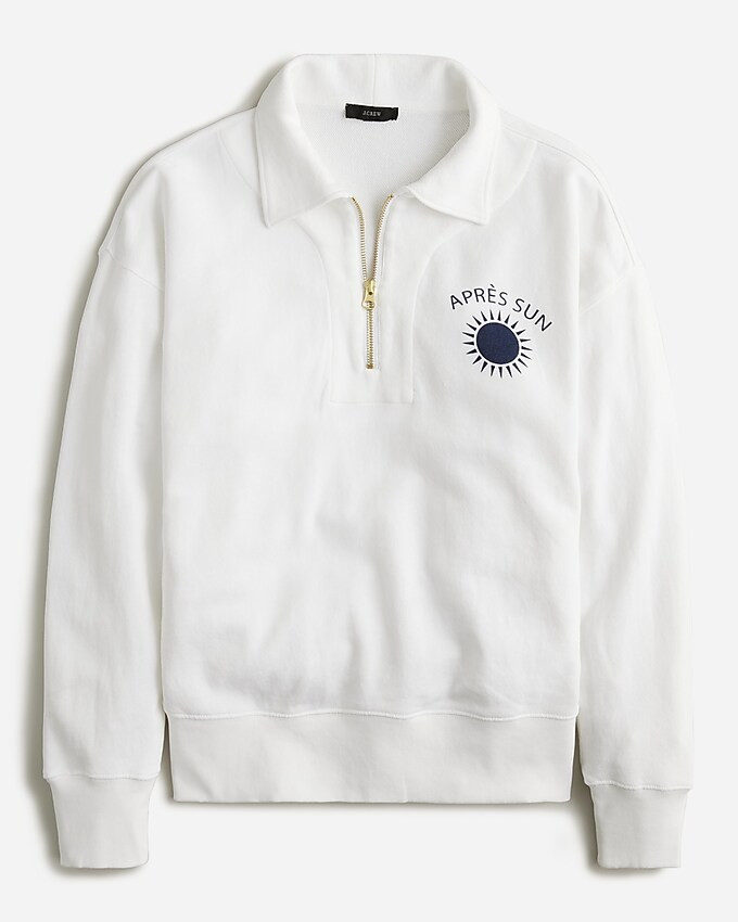 Graphic half-zip sweatshirt | J. Crew US