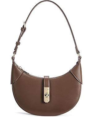BOSTANTEN Shoulder Bags for Women Small Crescent Moon Underarm Purse Trendy Vegan Leather Handbag | Amazon (US)