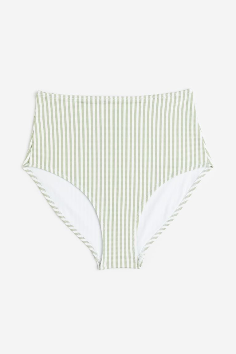 Bikini Bottoms - Light green/white striped - Ladies | H&M US | H&M (US)