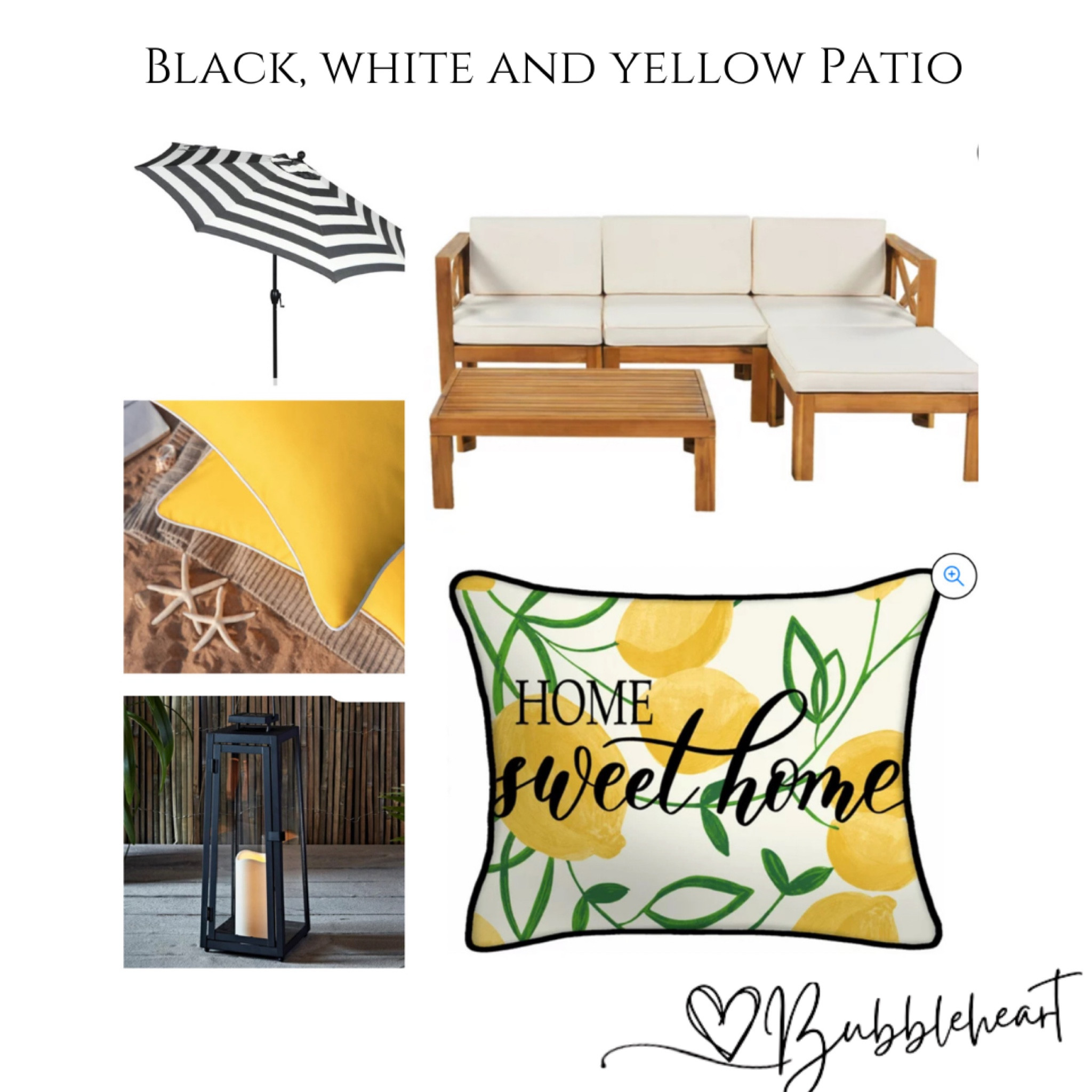 Walmart Sale Event!!!! Black, white and yellow patio

Patio furniture, patio umbrella, outdoor pillow, outdoor rug, outdoor lantern, outdoor lights, Walmart sale, Walmart summer sale, pool furniture, patio decor

#LTKhome #LTKSeasonal #LTKsalealert