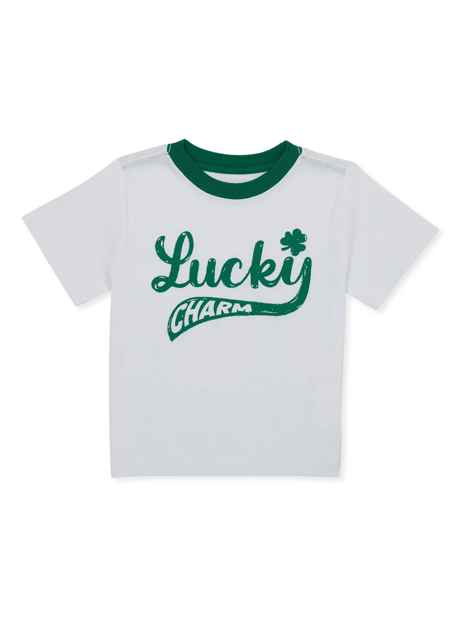 St Patrick's Day Baby and Toddler Boys Short Sleeve Raglan Graphic Tee, Sizes 12 Months-5T | Walmart (US)