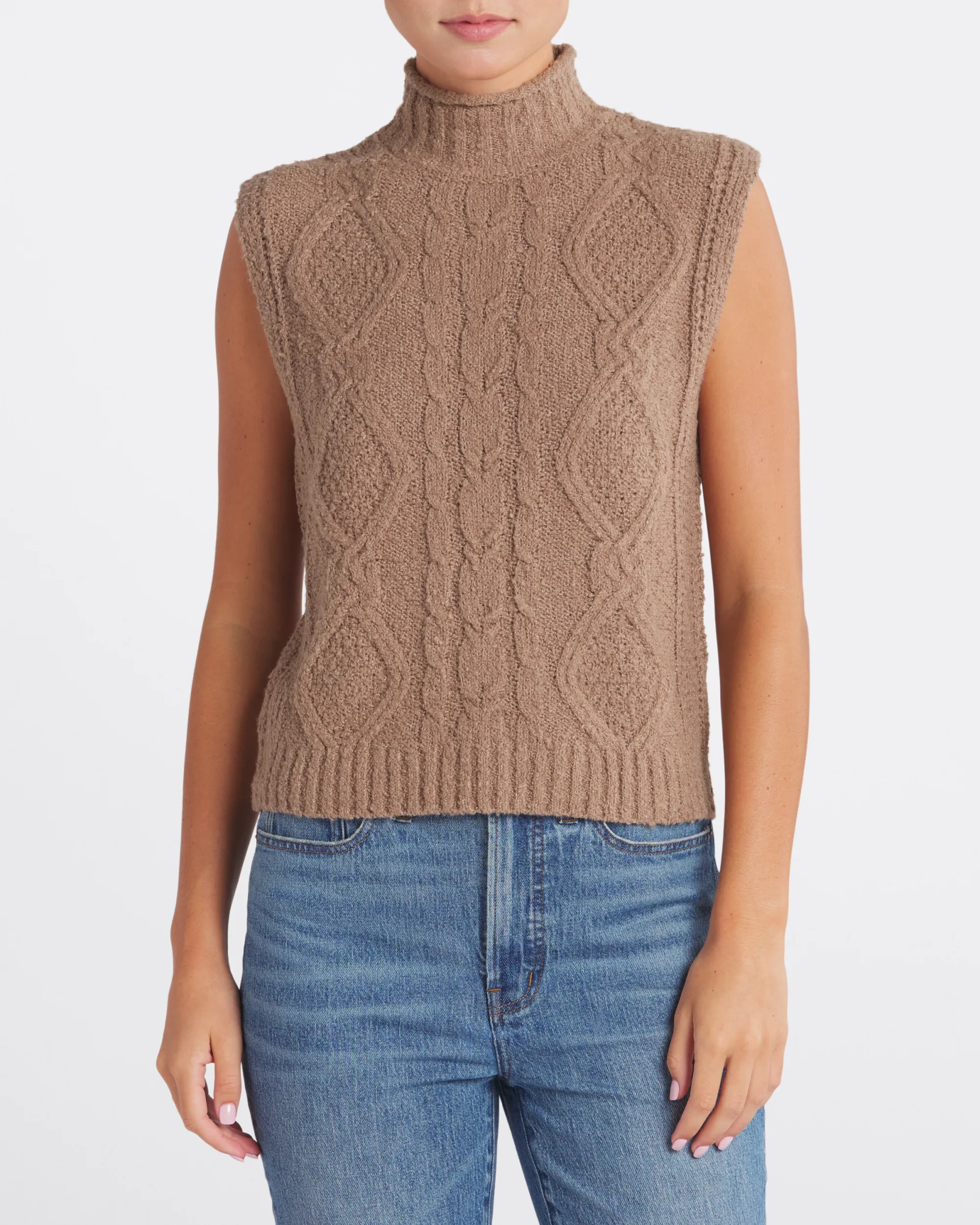 Rabina Mock Neck Sweater Vest | Stitch Fix