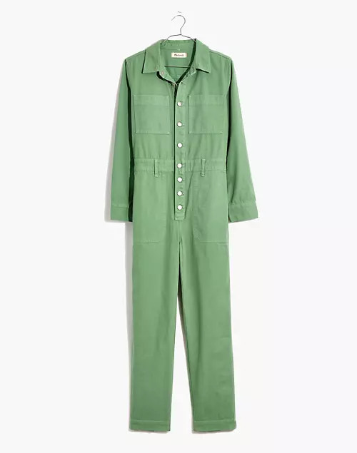 Garment-Dyed Relaxed Coverall Jumpsuit | Madewell