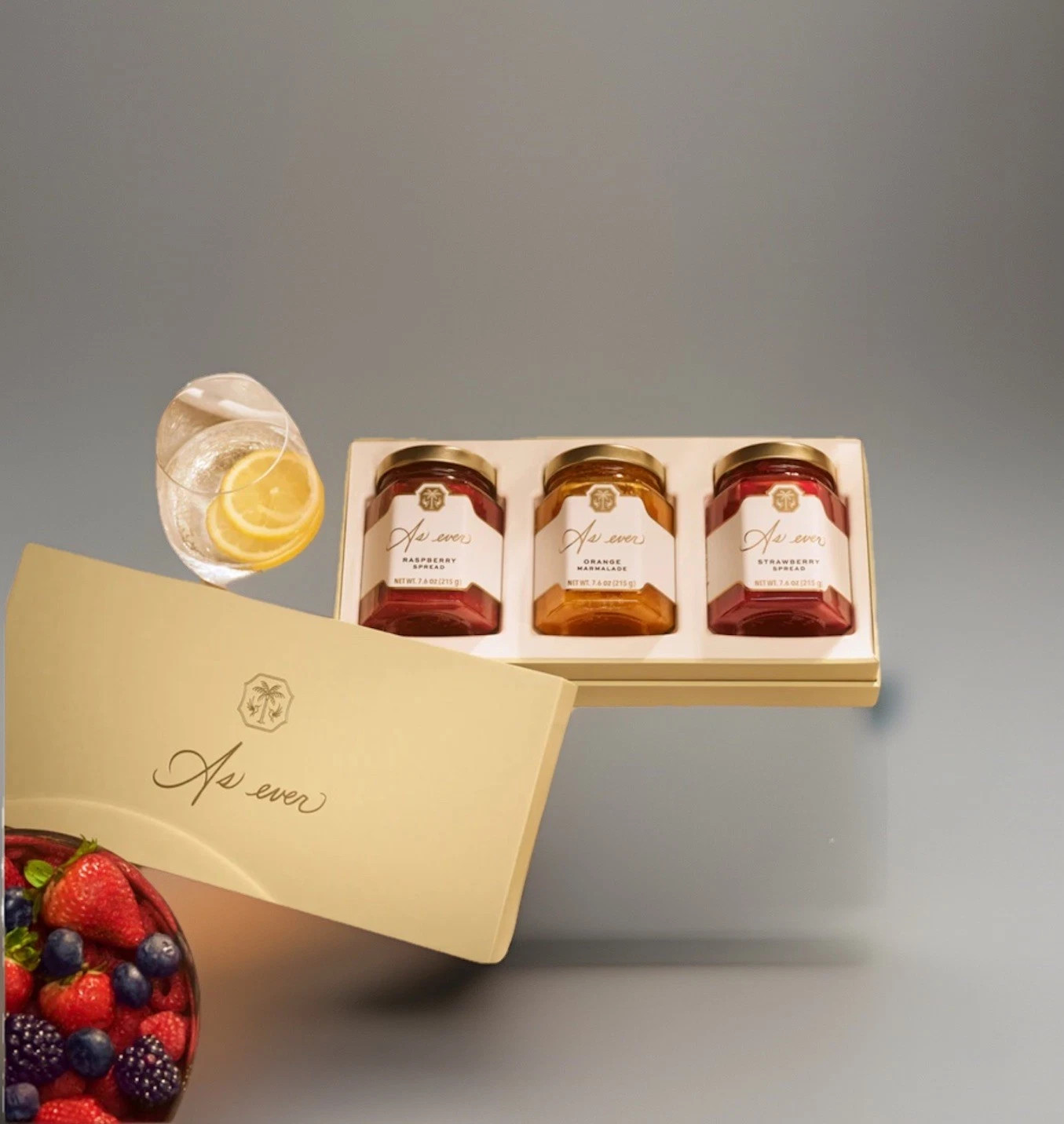 AS EVER Duchess Meghan Fruit Spread Gift Box Raspberry, Strawberry & Orange | eBay US