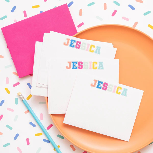 Varsity Letter Stationery | Joy Creative Shop