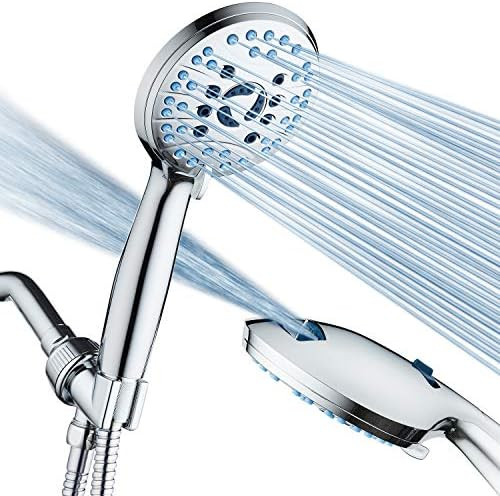 AquaCare AS-SEEN-ON-TV High Pressure 8-mode Handheld Shower Head - Anti-clog Nozzles, Built-in Power | Amazon (US)