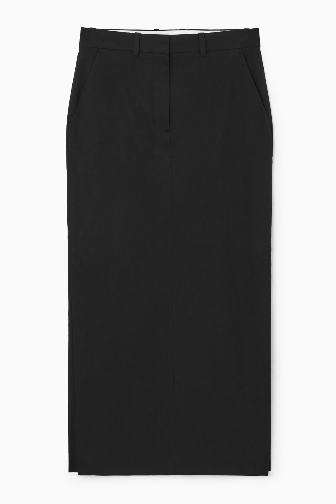 TAILORED LINEN-BLEND MAXI SKIRT | COS (US)