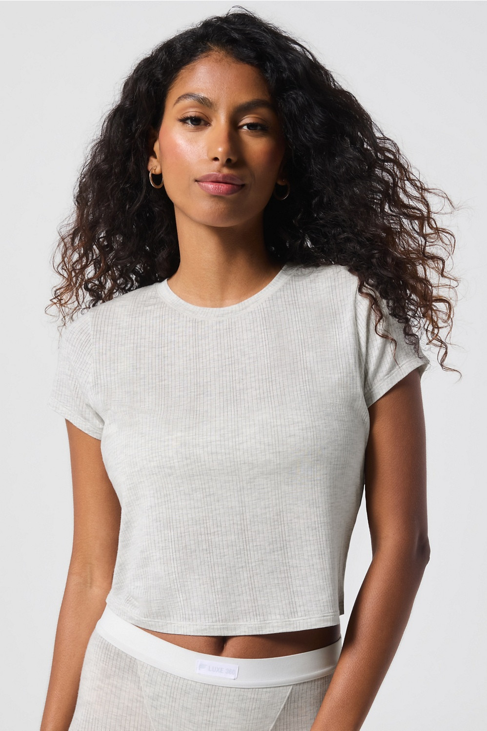 Luxe360 Rib Baby Tee | Fabletics